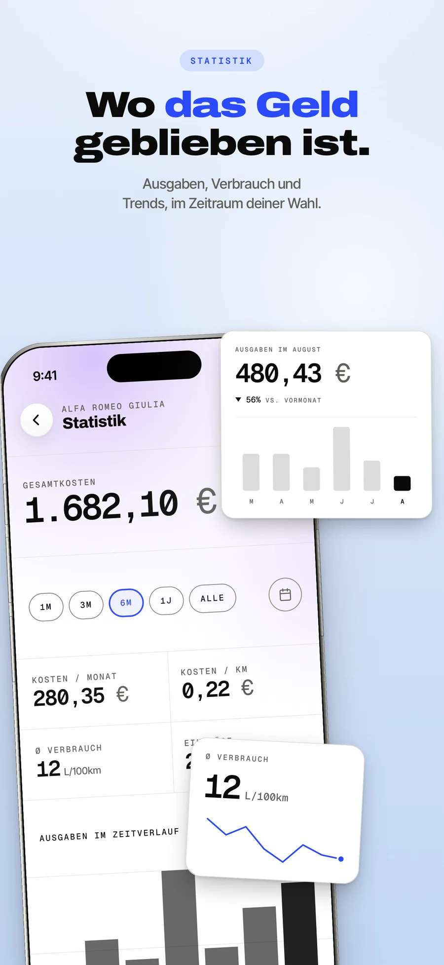 App-Store-Panel: wohin das Geld ging, Monat für Monat.