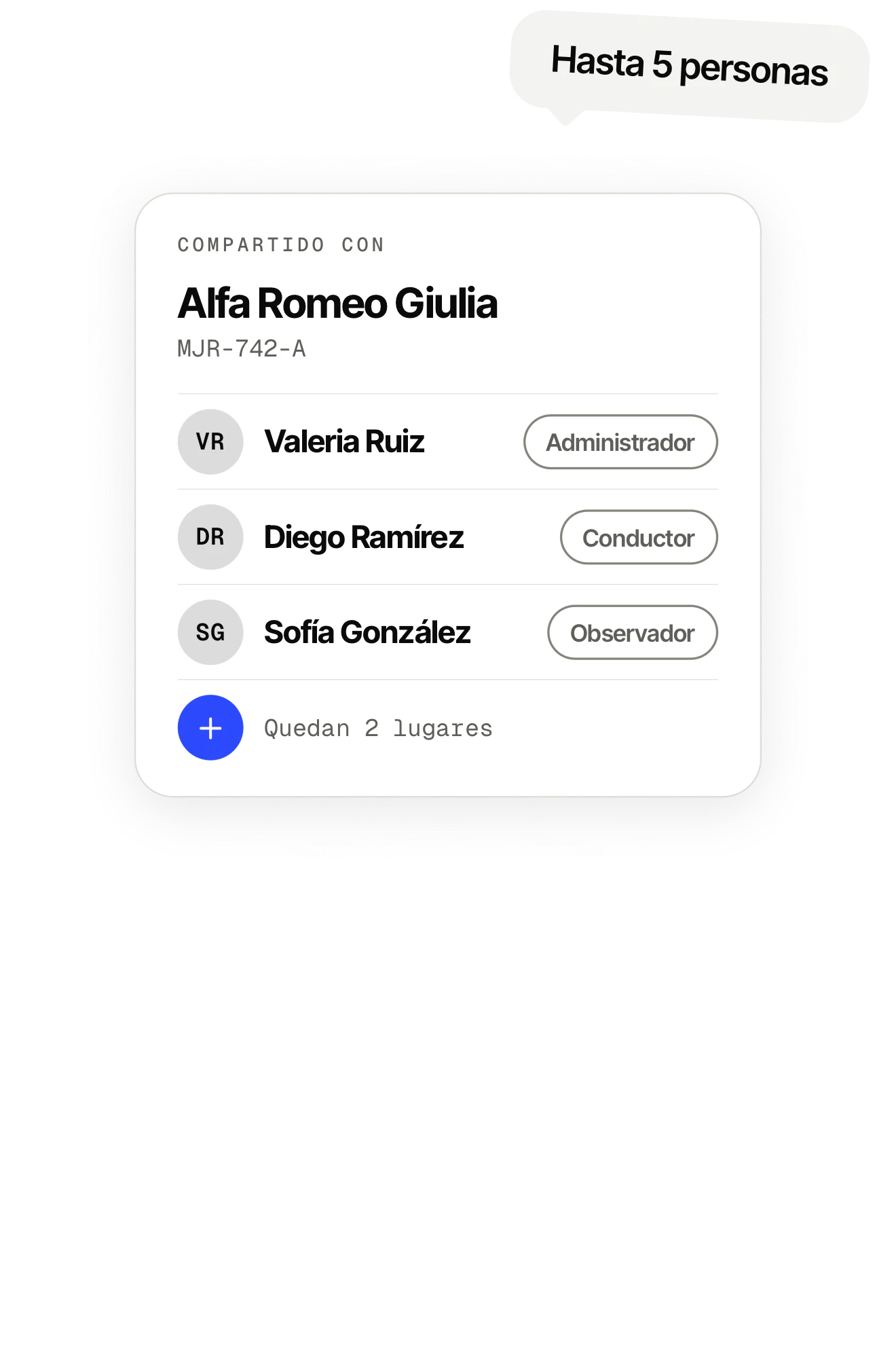 Gestionar varios vehículos. OdoKeep en el iPhone