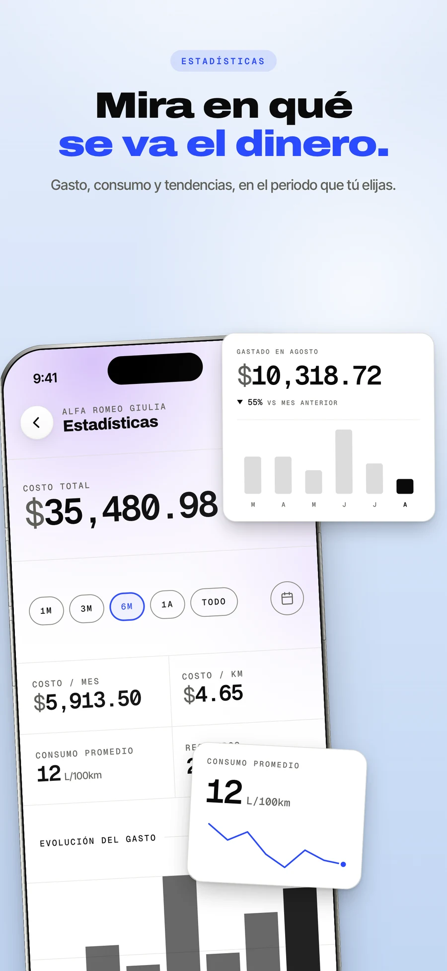 Panel del App Store: adónde fue el dinero, mes a mes.