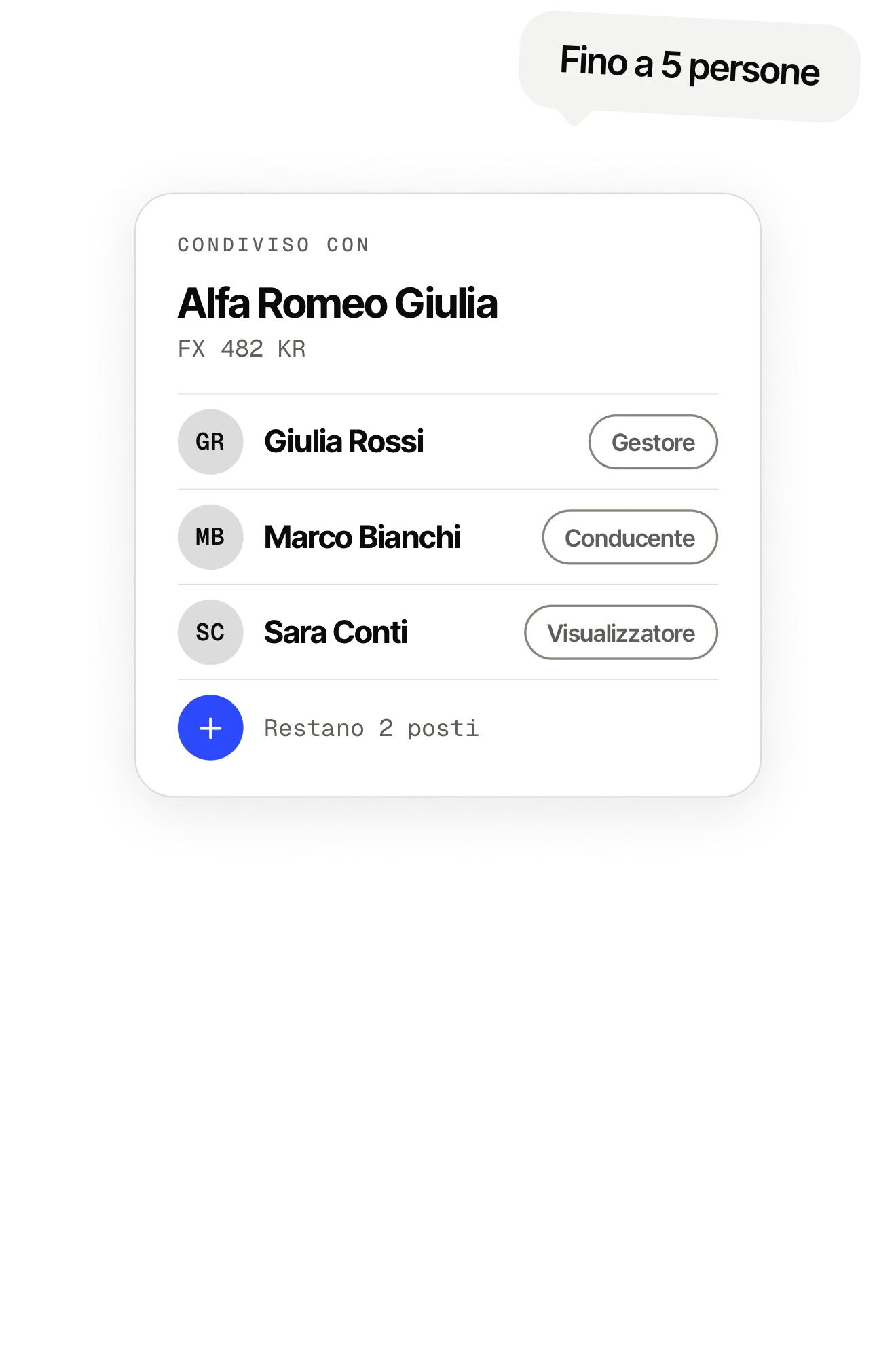 Gestire più veicoli. OdoKeep su iPhone