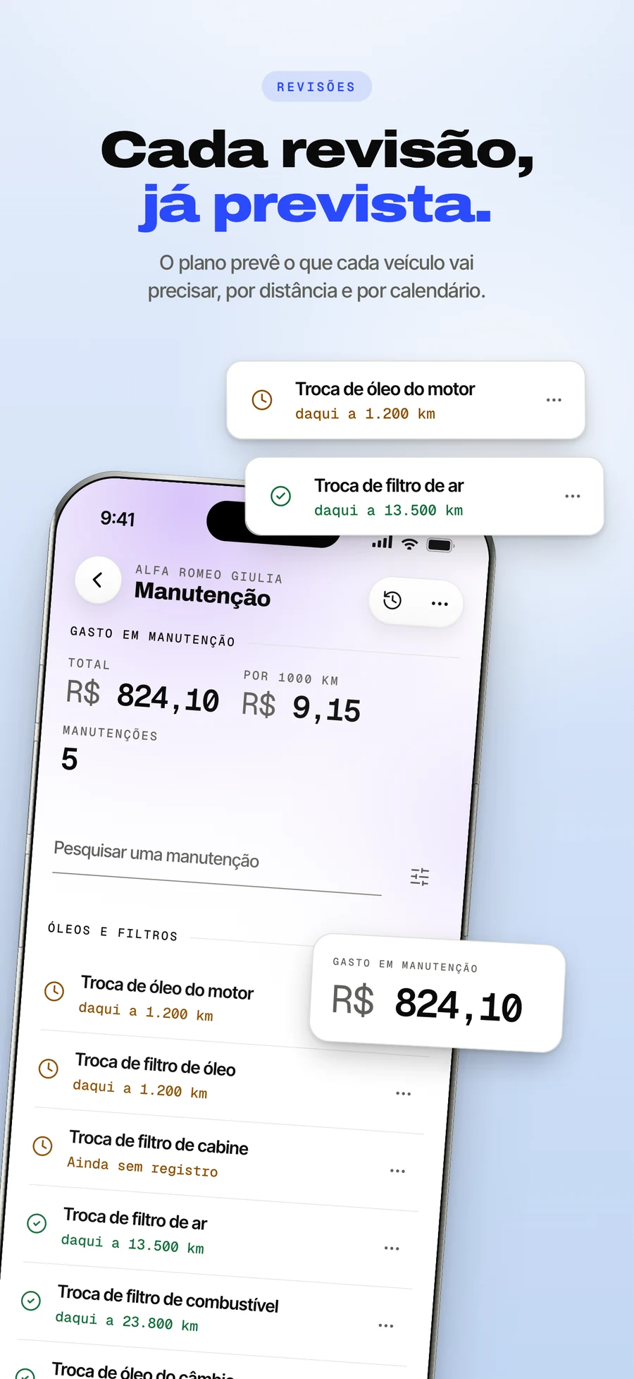 Painel da App Store: o plano de manutenção em contagem regressiva para a próxima revisão.